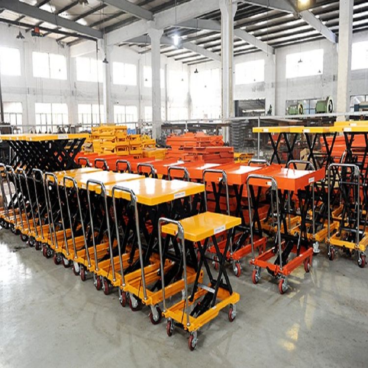 150KG Manual Lift Table Hydraulic Scissor Trolley Lift